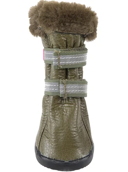 

FOR MY DOGS FOR MY DOGS Dog Winter boots for rubber-soled olive FMD636-2018 Olive
