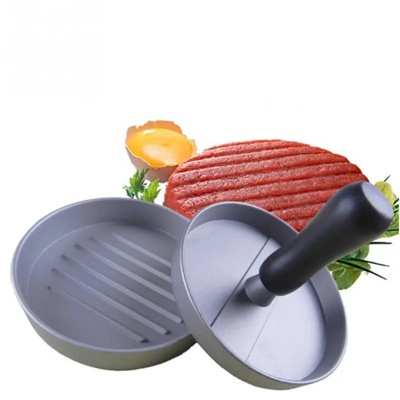 1 Set Round Shape Hamburger Press Kitchen Tools Meat Beef Grill Burger Press Meat Tool Cutlets Food Non-stick Food Maker Mold