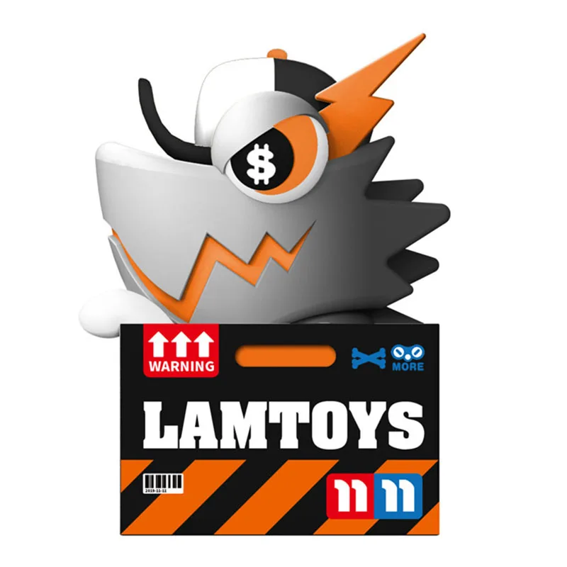 

Blind box LAMTOYS 2019 double eleven commemorative chameleon WAZZUP cute toy hand-made ornaments genuine