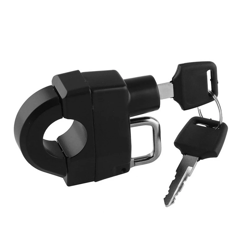 Motors 25mm Universal Motorcycle Handlebars Helmet Lock AntiTheft