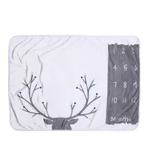 Детское одеяло для фотосессии; одеяло для новорожденных; 12 месяцев; реквизит для фотосессии с изображением лося; одеяло для фотосессии