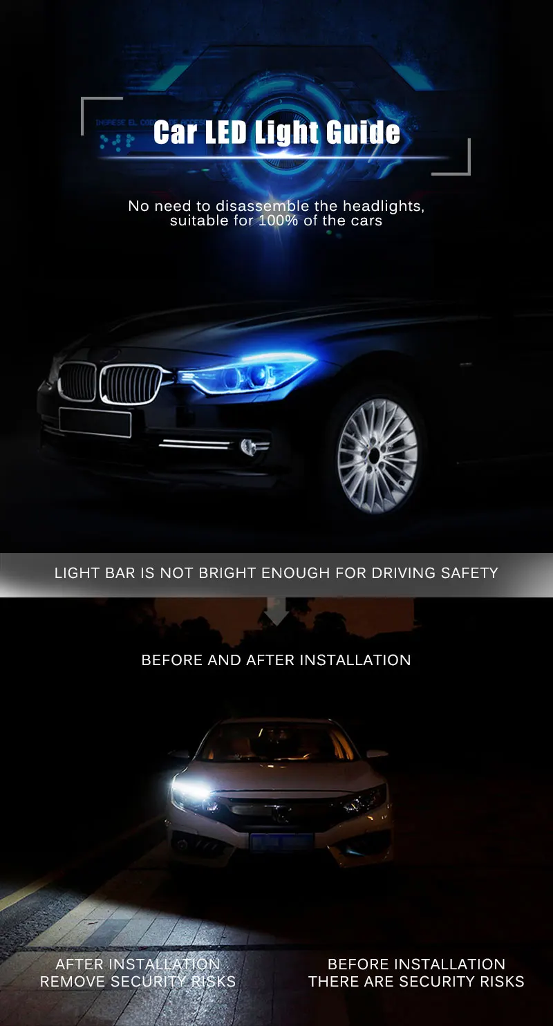 Ceyes 2 шт. Автомобильные светодиодные DRL дневные ходовые огни аксессуары гибкие тормозные направляющие полосы фары лампы для авто для Ford Fucus Mk5