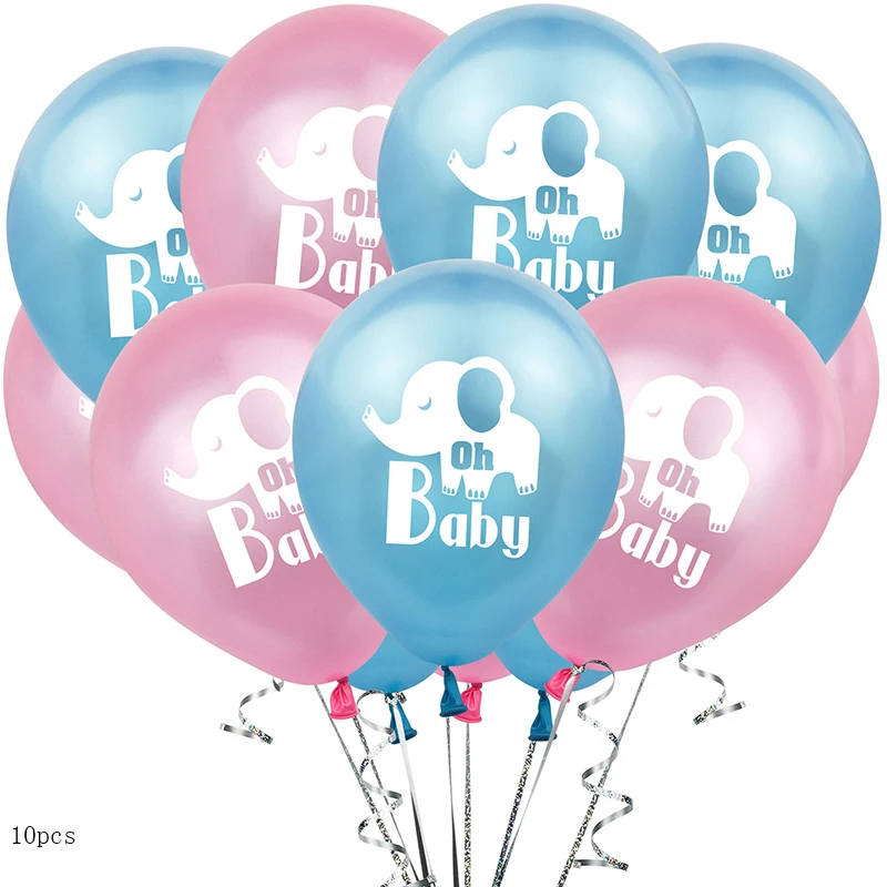 Милые воздушные шары из латексной фольги для маленьких слонов, детские надувные игрушки для дня рождения, украшения для дня рождения, шар для малышей - Цвет: 10pcs ballon mix