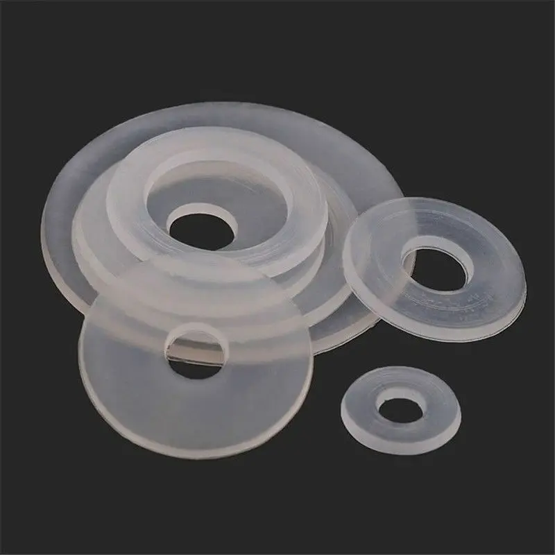 50pcs White Plastic Nylon Washer Nylon Flat Washer For Screws Bolts M2 - M20