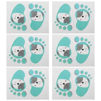 

12 Pairs Children Floor Stickers Floor Decals Footprint Stickers for Nursery