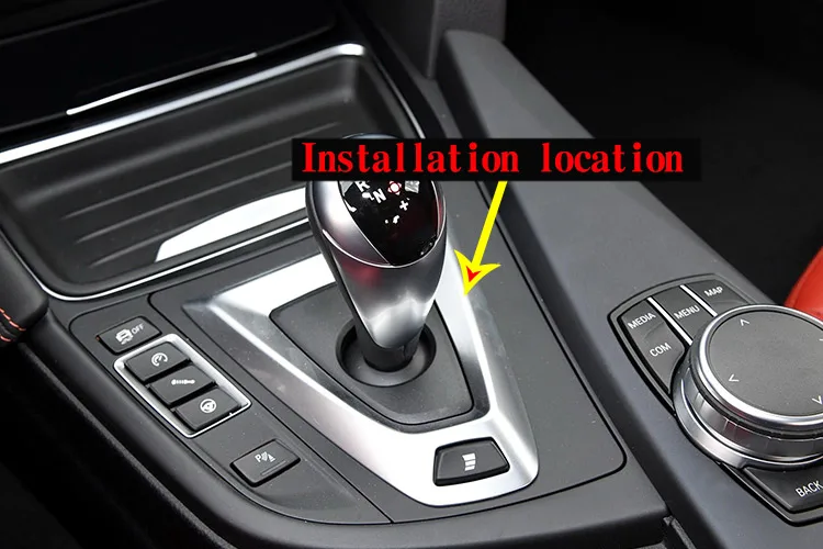 YIWANG 100/% Real Carbon Fiber Car Interior Gear Shift Frame Trim for BMW M3 M4 Left Hand Drive Accessories