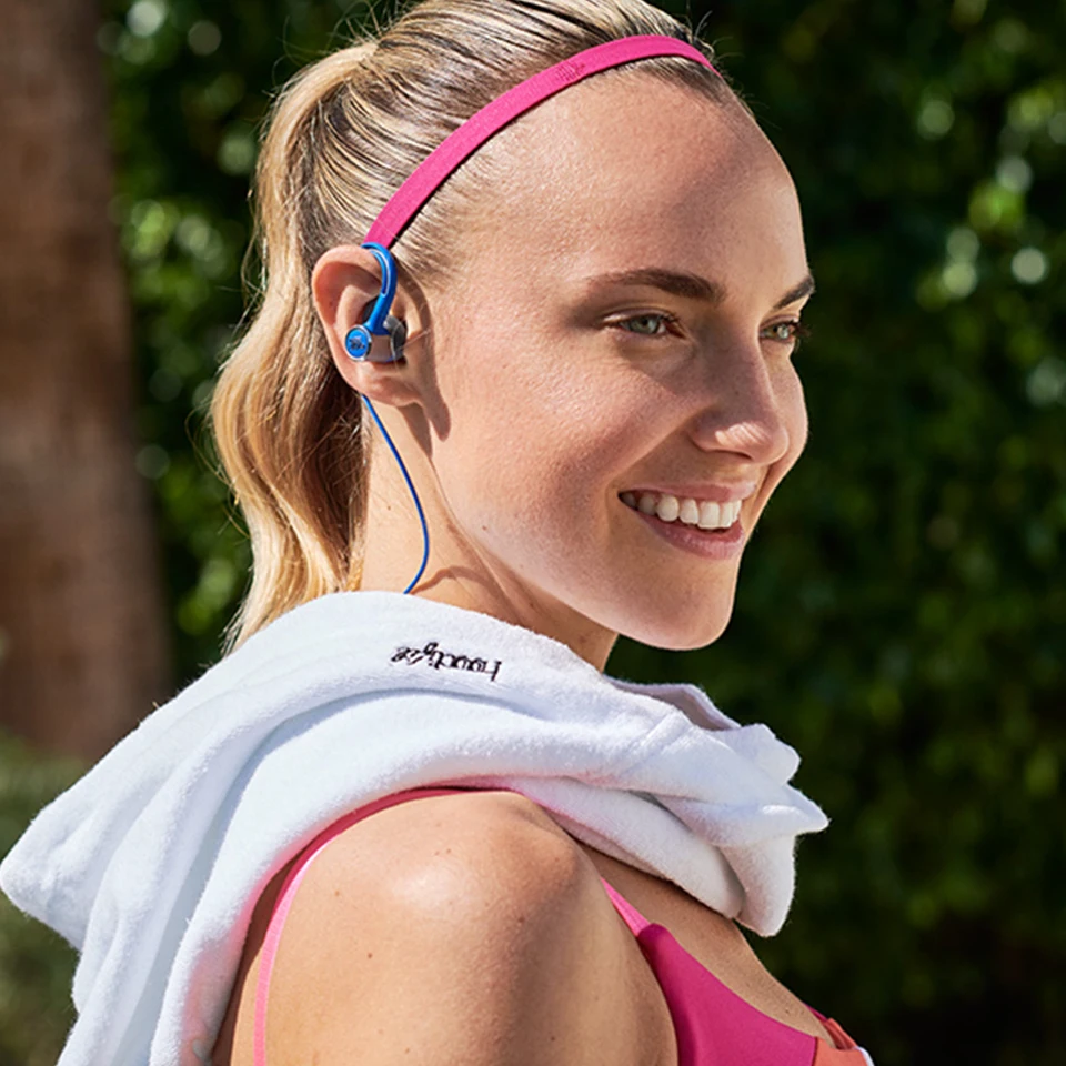 JBL Reflect Contour 2 Wireless Bluetooth Sport Headphones 3 Button Remote with Mic IPX5 Sweatproof Gym Headset Bass Earphones
