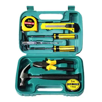 

9pcs Socket Ratchet Car Repair Tool Case Precision Sleeve Universal Joint Hardware Kit Auto Repairing Hand Wrench Tool Set