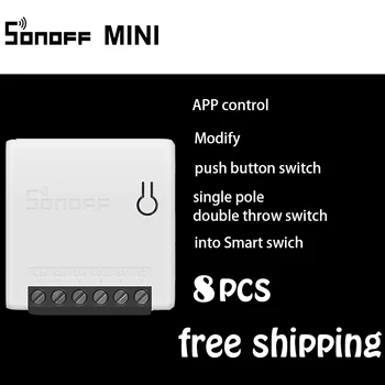 

NEW Sonoff mini smart switch modify push button switch into smart app/voice/button controlled wifi switch work with ewelink app