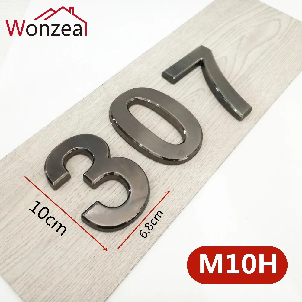 M10H深灰10cm塑料门牌=d混合2