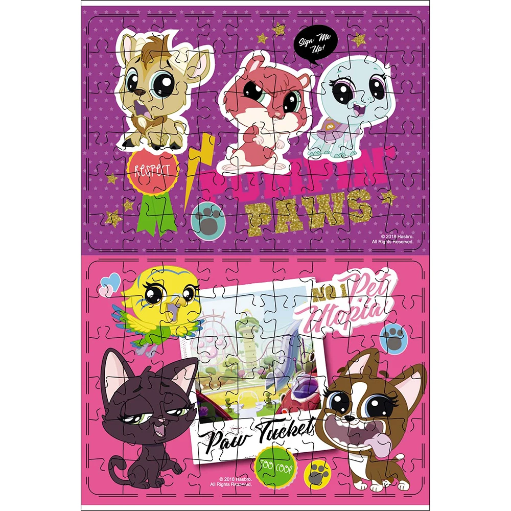 Дизайн-студия ORIGAMI Littlest Pet Shop. Диптих 2х54. Город зверей.+сюрприз арт. 04421
