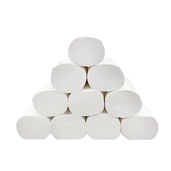 

12 Rolls of Soft Toilet Paper 3 Layers of Household Solid Wood Roll Paper Toilet Paper Toilet Paper Coreless Roll Paper Home Bat