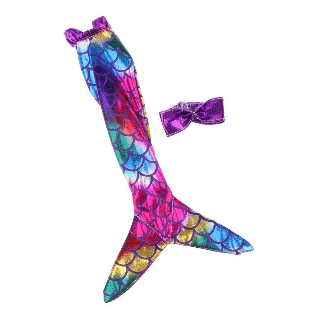 Popular Mermaid Dress Swimwear Bathing Suit For  Dolls Dress Up Colorful