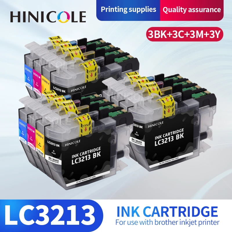 HINICOLE совместимый картридж с чернилами LC3211 LC3213 для Brother DCP-J772DW DCP-J774DW MFC-J890DW MFC-J895DW