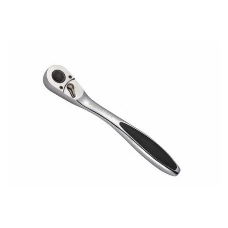 sata 13970 для Вороток 1/2"-рукоятка(261мм.;капл.голов.) быстросъёмн. храпов. реверс.резин Рукоятка трещоточная с быстрым сбр