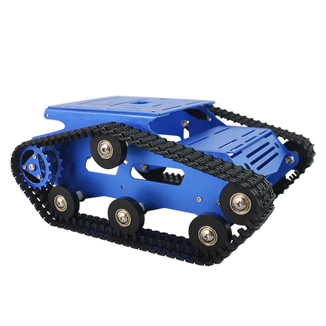 Surwish DIY Smart Robot Tank Crawler Chassis Car Frame Kit Programmable Toys For Kids Adults Christmas Gifts- Black Green