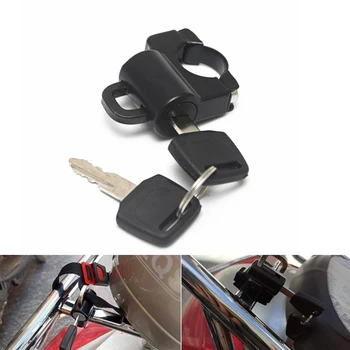 

Motorcycle Helmet Lock Locks with Keys Handle Bar Motorbike Dirt Sports Street Bike Universal Accessories