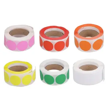 

500PCS Per Roll DIY Adhesive Stickers Round Label Paper Gift Decals Tag Stickers (Green)