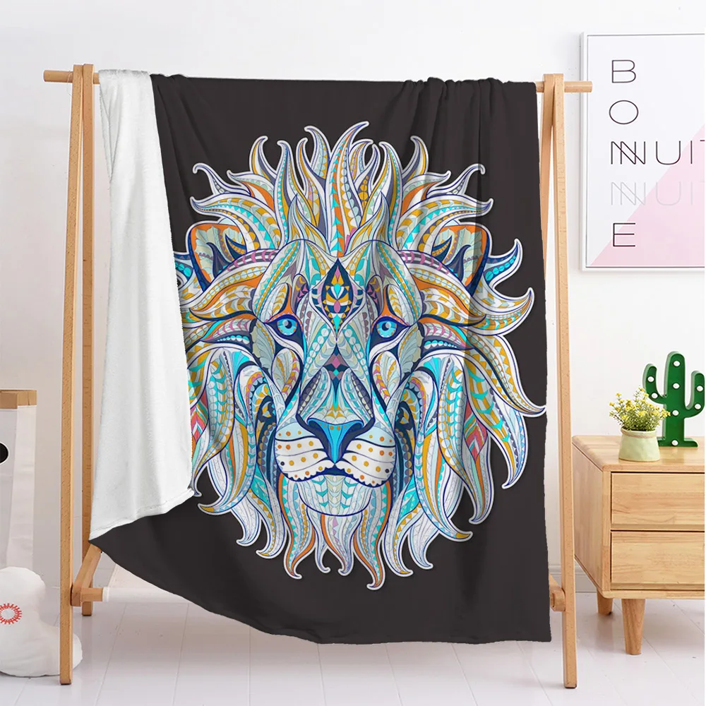 

Old impression Bohemian patterns summer custom photo fuzzy pink blanket for bed weighted tapestry luxury pink mexican throw