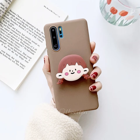Cartoon Phone Holder Case For Xiaomi Redmi Note 8 9 Pro 7 9S 8T Cover Soft Silicone TPU Stand Case For Xiaomi Redmi 10X 8A 7A