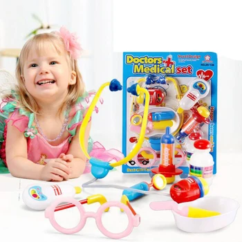 

8pcs Simulation Role Play Game Thermometer Toys Role Play Doctor Toy Set Simulation Box Kids Medical Tool Kit