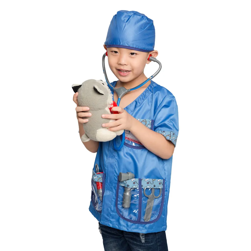 Umorden/Детский костюм врача-ветеринара для косплея, детский сад, игровой набор «Дом» для мальчиков, костюм для Хеллоуина, образовательный