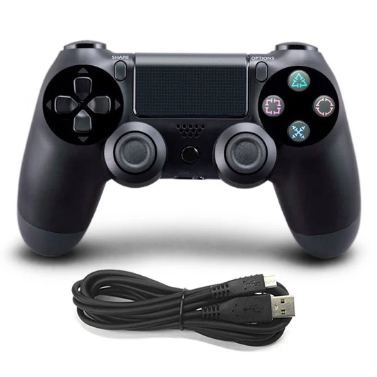 Black Wireless Bluetooth беспроводной/USB проводной джойстик для PS4 контроллер подходит для playstation 4 консоль для Dualshock 4 геймпад для PS3 консоли - Цвет: Black Wireless