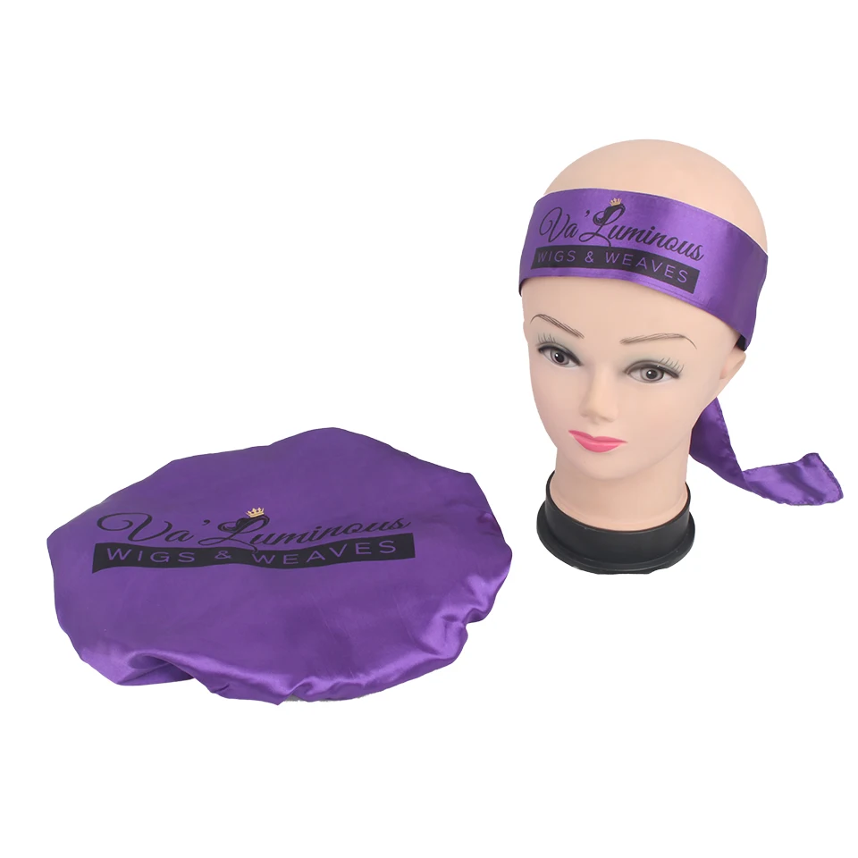 Модный Индивидуальный дизайн атласные волосы обертывания шарф фронтальная