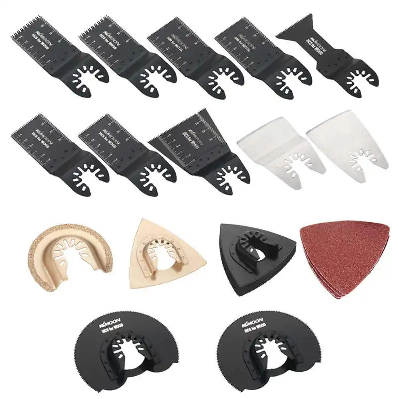 

25Pcs Saw Blade Hcs Hss Ss Bimetal Oscillating Tool Accessories For Dremel Fine Multimaster Makita Bosch In Metal Wood