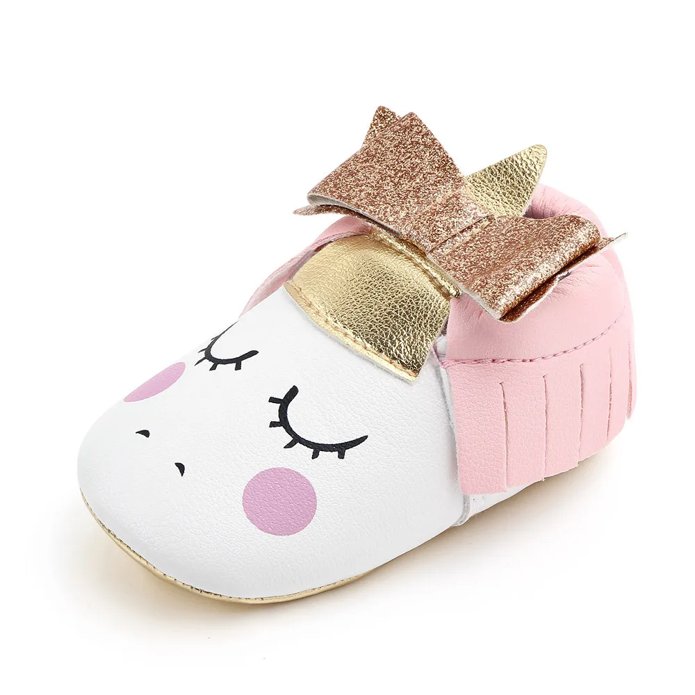 New Cute Princess shoes Ball Pu Leather Ballet Baby shoes Gift First Walkers Crib girls Infant Birthday Baby moccasins Shoes