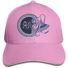 Бейсбольная Кепка унисекс, Кепка Дальнобойщика, ковбойская шляпа для взрослых, хип-хоп бейсболка, Знак зодиака, Водолей, розовый