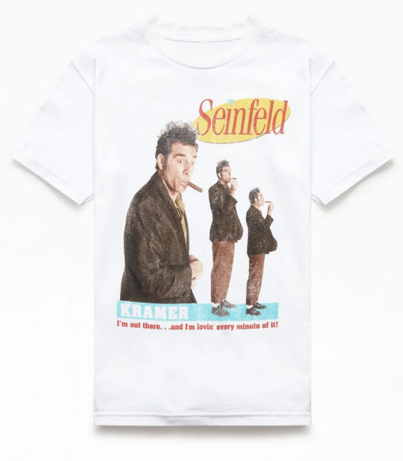Мужская футболка унисекс Seinfeld Kramer с графическим принтом большой ретро