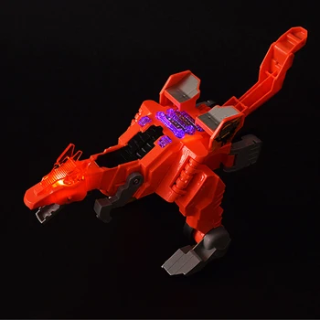 

Walking Transforming Dinosaur Car LED Lights Kids Roaring Sound Electric Toy Deformation Universal Wheel Home Decor Flashing