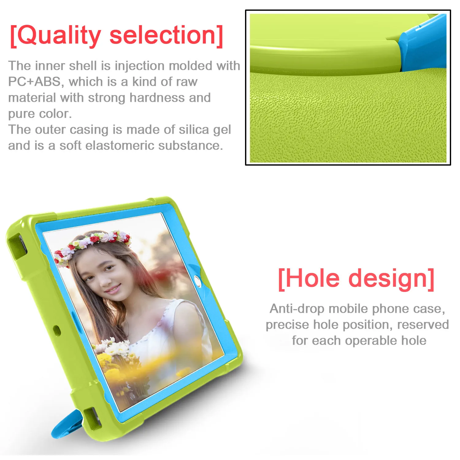 EVA чехол для iPad 9,7 чехол A1822 A1823 360 Вращающийся силиконовый мягкий детский чехол-подставка для iPad 9,7 чехол