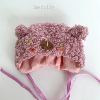 Hat-6 1 шт. прекрасный ручной работы мини медведь шляпа для OB11, 1/12 BJD, Holala Кукла Одежда Аксессуары - Цвет: Hat-6