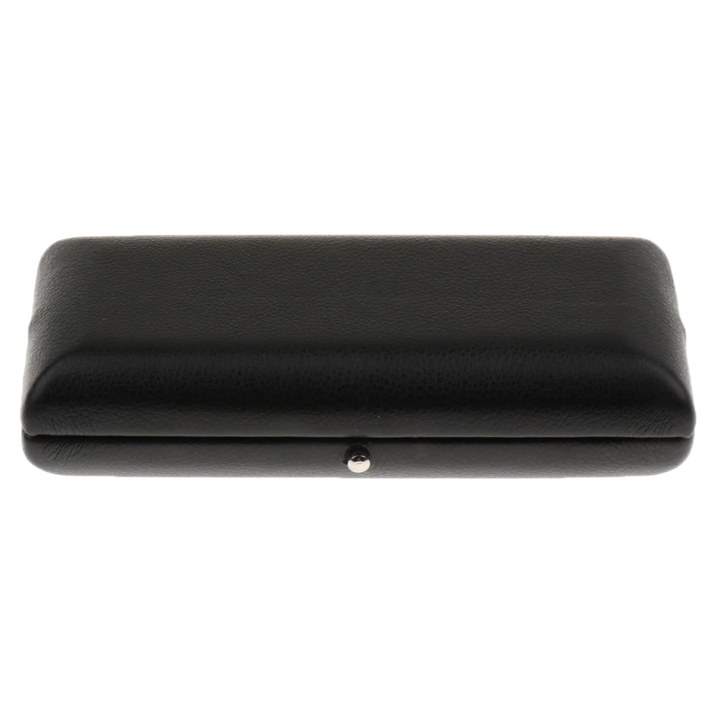 3pcs Oboe Reed Case Wooden + PU Leather Reed Storage Case Holder Box Fits for Oboe