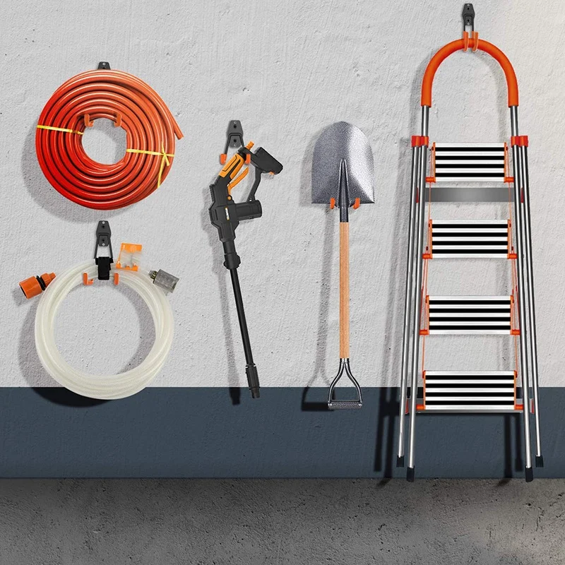 LUDA Garage Storage Utility двойные крючки, сверхмощный для организации электроинструментов, лестниц, сыпучих предметов, велосипедов, канатов и т. Д. 8 Пак