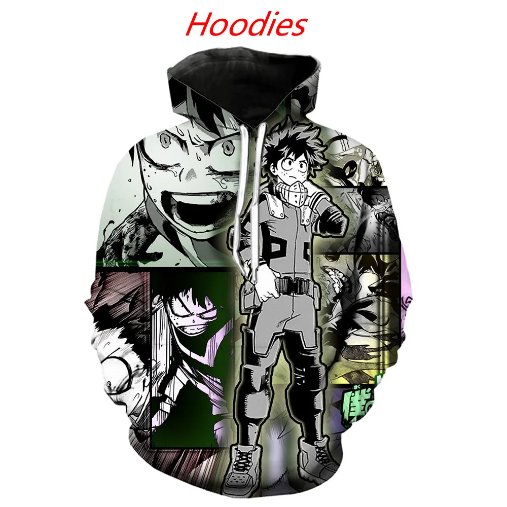 My Hero Academia Harajuku Anime 3D Casual Hoodies, Pants, Shorts And T-Shirts