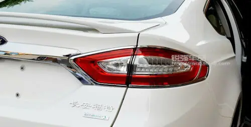 Хромированный 4 шт задний фонарь Крышка лампы отделка для Ford Mondeo Fusion 2013-15