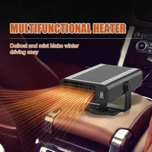 

Car Heater Fan Purifier 12V/24V 500W Portable 360 Degree Adjustable Electric Heating Fan 2 Modes Windshield Defogging Defroster