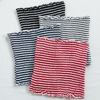 

Sexy Strapless Tube Top Women Summer Clothing Sleeveless Open Back Candy Colors Cropped Tops Lady Skinny Shirt 17 Color Tank Top