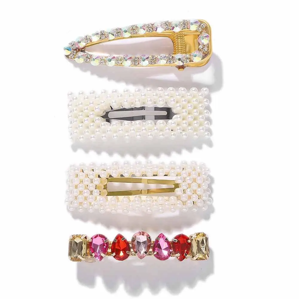 Best lady Trendy Hair Pins Sets For Women Wedding Korean Simulated Pearls Girls Party Bohemian Headwear Gifts Hair Accessories - Цвет: 25