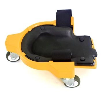 

New HOt Plastic Rolling Wheels Tool Gliding Construction Flexible Protective Practical Mobile Workers Adjustable Strap Knee Pad