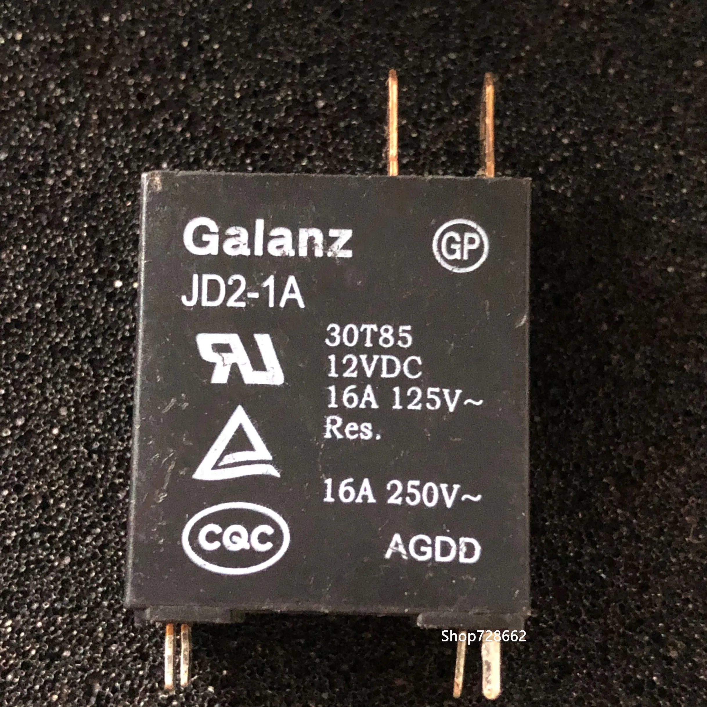 4PCS/LOT JD2-1A 12V Relay 16A 4PIN |