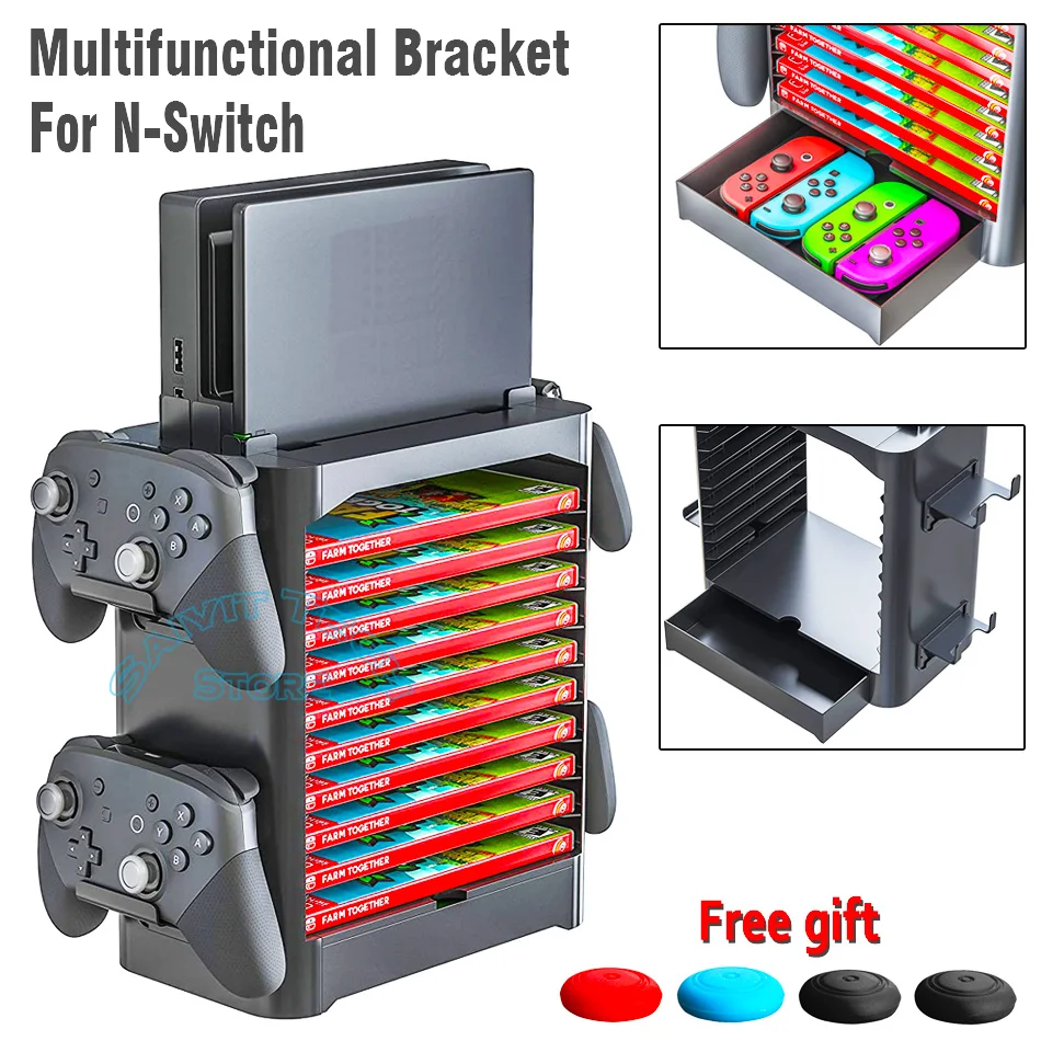 Многофункциональный кронштейн для хранения Nintendo Switch держатель игрового диска и