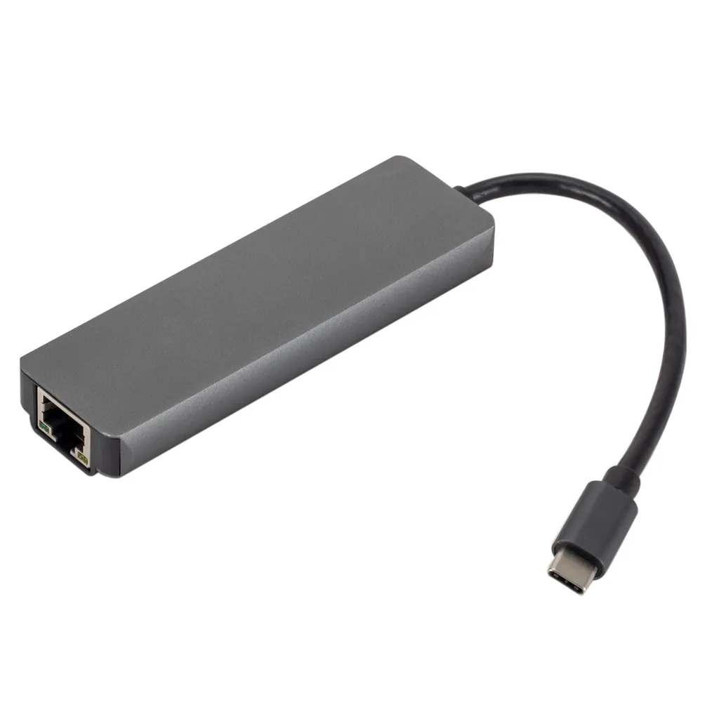 Ouhaobin USB Ethernet USB 3,0 к RJ45 концентратор type-C к HDMI Кабель-адаптер 2 порта USB3.0 с зарядным портом для мобильного телефона