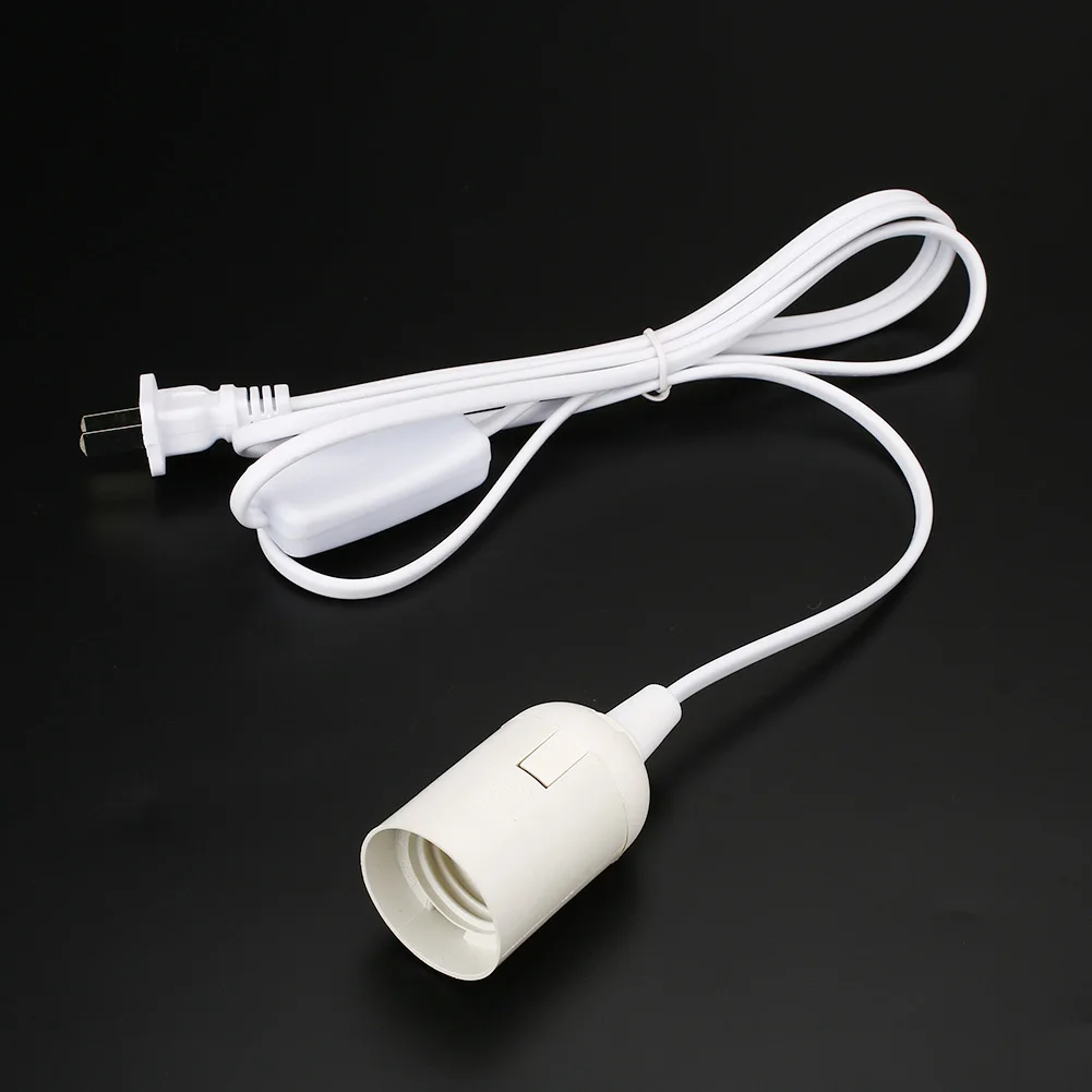 6 футов Шнур E26 E27 светильник лампы база розетка адаптер переключатель US Plug