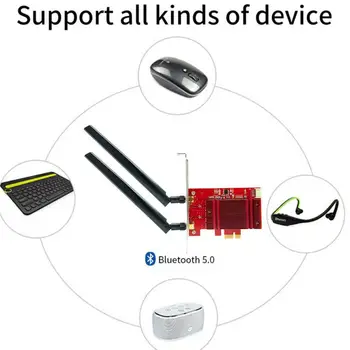 

2400Mbps Dual Band Wireless Desktop PCIe For Intel Card 802.11ax PCI WiFi Ad 2.4G/5Ghz Express Bluetooth Wireless AX200 5.0 Y9U2