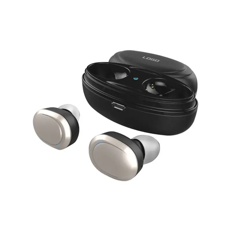 Серебристый T12 TWS Bluetooth наушники Двойные стерео беспроводные наушники бас Bluetooth V5.0 гарнитура громкой связи для телефонов PC Pad tv автомобильный коврик - Цвет: Серебристый
