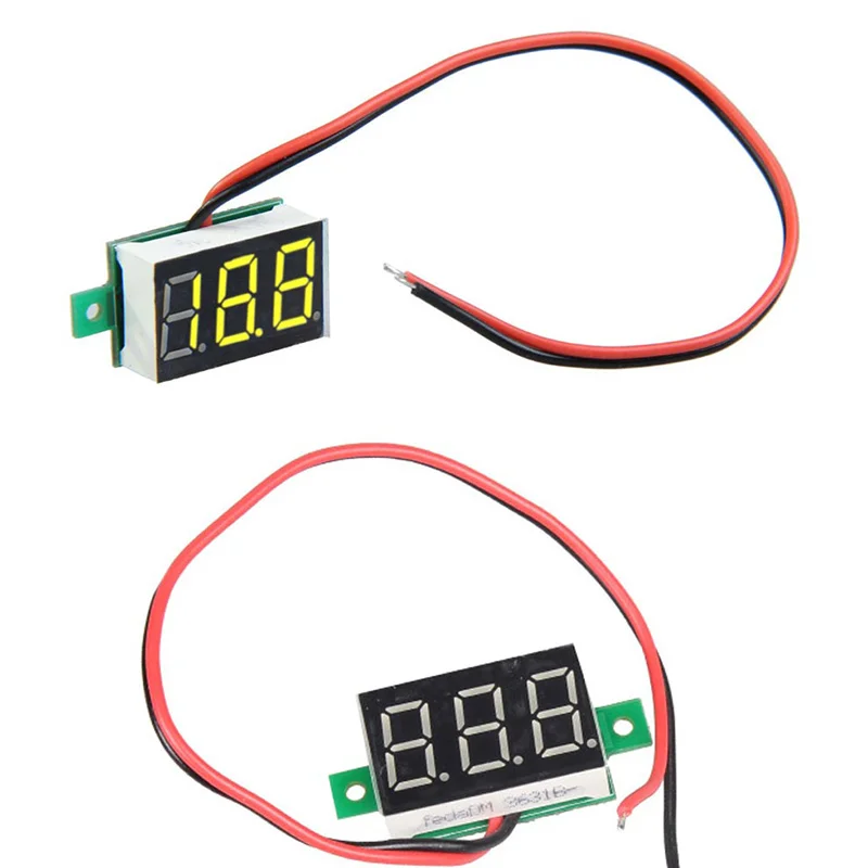 Мини DC 2,5-30 V светодиодный панельный измеритель напряжения 3-цифровой Дисплей вольтметр V20D GQ999